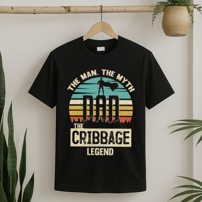 Man Myth Legend Dad Cribbage T-Shirt