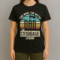 Man Myth Legend Dad Cribbage T-Shirt