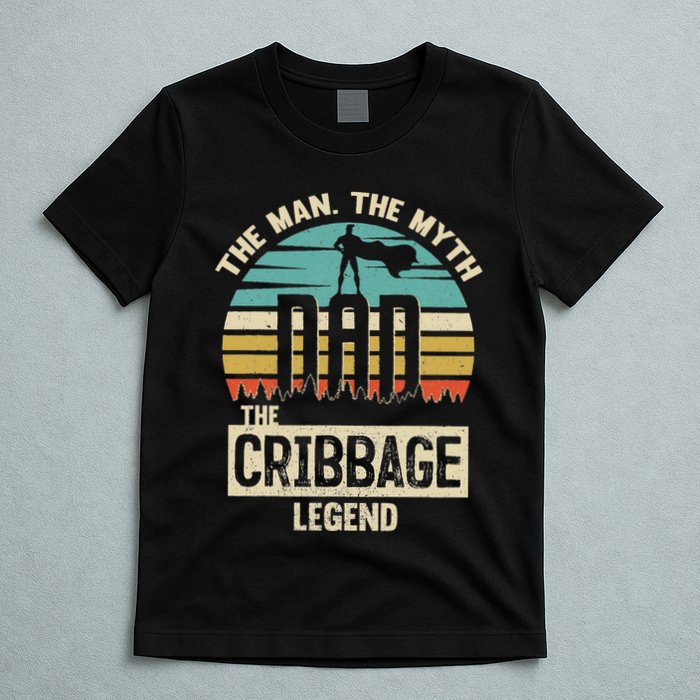 Man Myth Legend Dad Cribbage T-Shirt