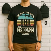 Man Myth Legend Dad Cribbage T-Shirt