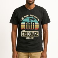 Man Myth Legend Dad Cribbage Tall T-Shirt