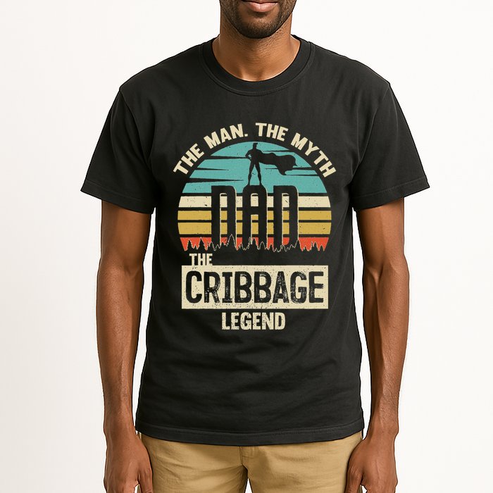 Man Myth Legend Dad Cribbage Tall T-Shirt