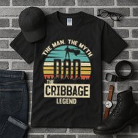 Man Myth Legend Dad Cribbage Tall T-Shirt