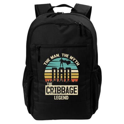 Man Myth Legend Dad Cribbage Backpack
