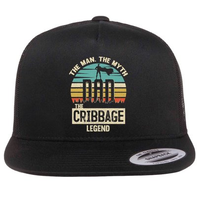 Man Myth Legend Dad Cribbage Flatbill Hat