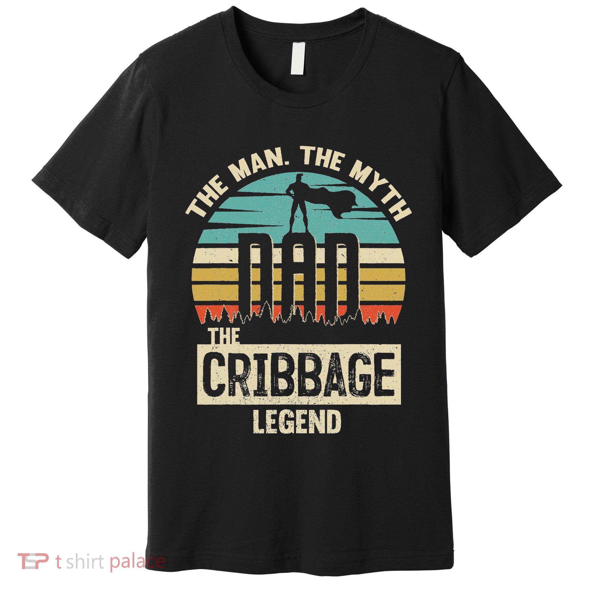 Man Myth Legend Dad Cribbage Premium T-Shirt