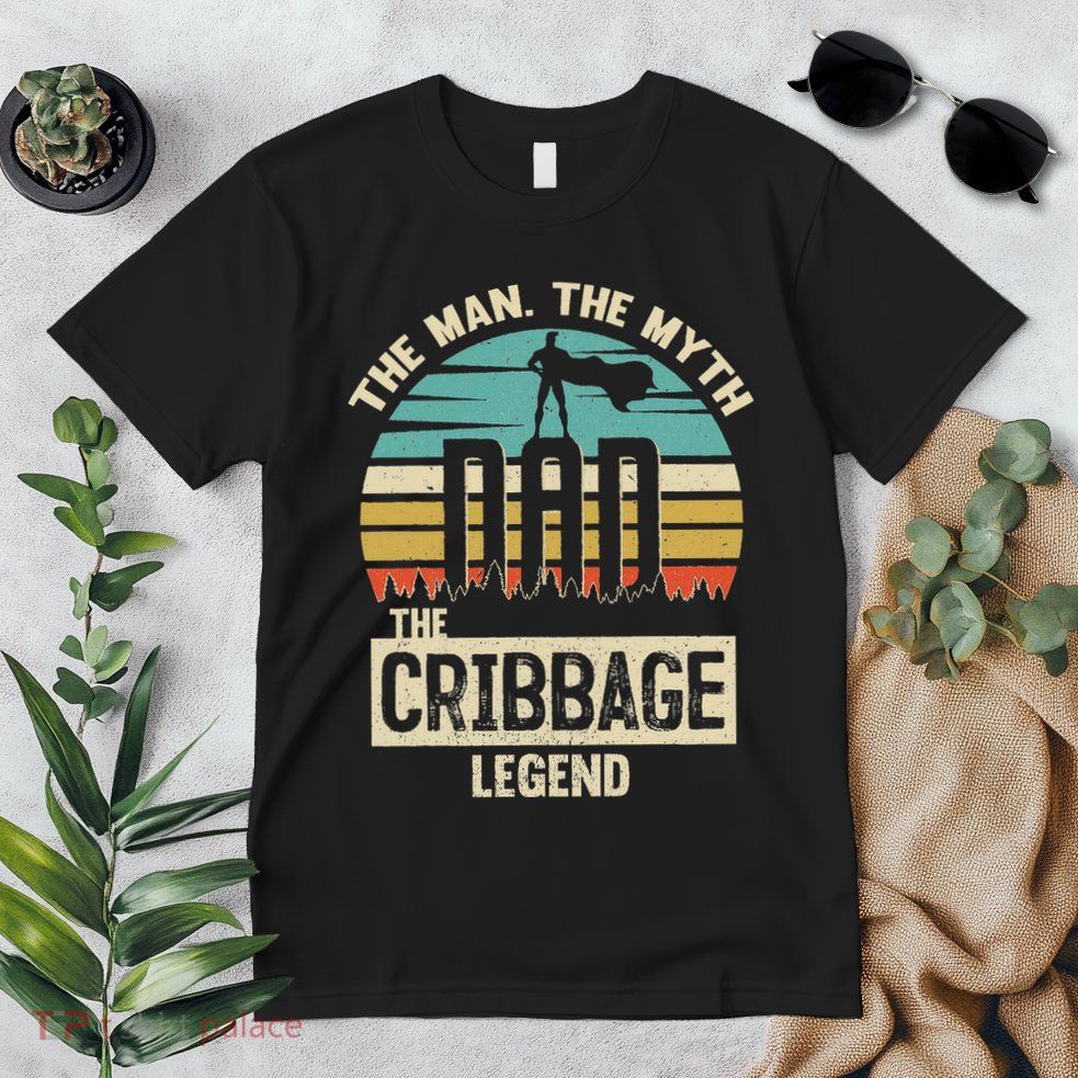 Man Myth Legend Dad Cribbage Premium T-Shirt