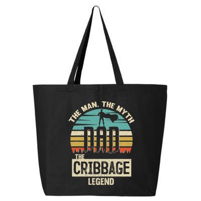 Man Myth Legend Dad Cribbage 25L Jumbo Tote