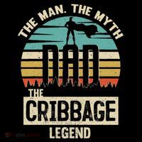 Man Myth Legend Dad Cribbage Tank Top