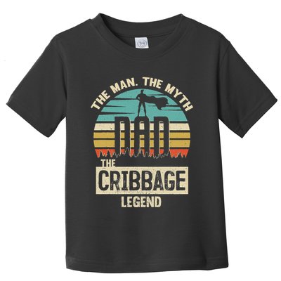 Man Myth Legend Dad Cribbage Toddler T-Shirt
