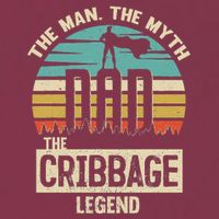 Man Myth Legend Dad Cribbage 16oz Travel Tumbler