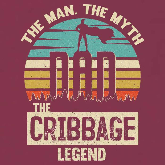 Man Myth Legend Dad Cribbage 16oz Travel Tumbler