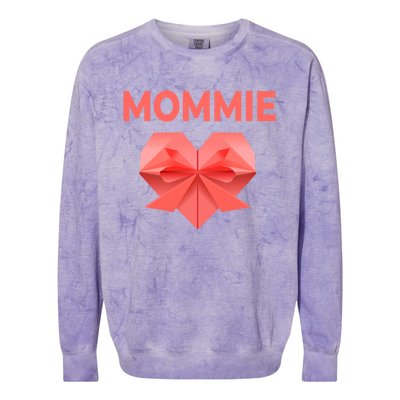 Mommie Mom Love Mommy Heart Thank You Mother's Day Gift Colorblast Crewneck Sweatshirt