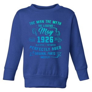 Man Myth Legend May 1926 97th Birthday Gift 97 Year Old Gift Toddler Sweatshirt