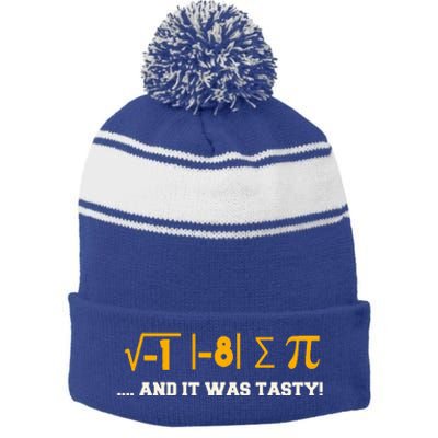 Mathematics Maths Lovers Teachers Students Stripe Pom Pom Beanie