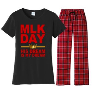 MLK Martin Luther King Jr. His Dream Is My Dream Women's Flannel Pajama Set