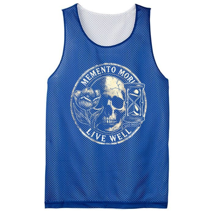 Memento Mori Live Well Mesh Reversible Basketball Jersey Tank