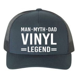 Man Myth Legend Dad Vinyl Record Album Collector Gift Yupoong Adult 5-Panel Trucker Hat