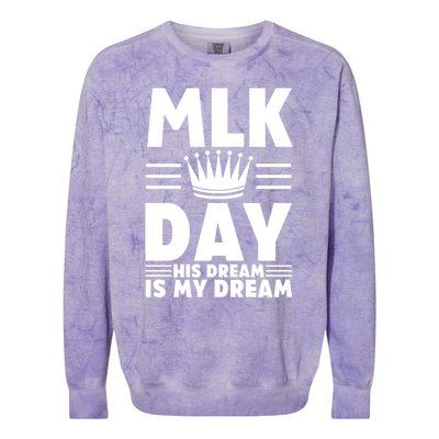 Mlk Martin Luther King Day Usa Gift Colorblast Crewneck Sweatshirt