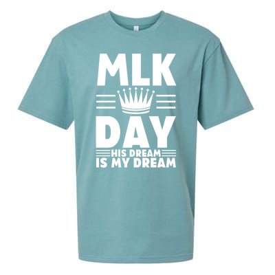 Mlk Martin Luther King Day Usa Gift Sueded Cloud Jersey T-Shirt