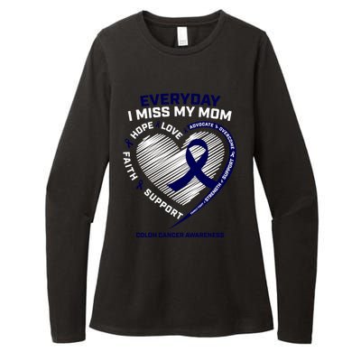 Miss My Loving Memory Mom Colon Cancer Awareness Gift Womens CVC Long Sleeve Shirt