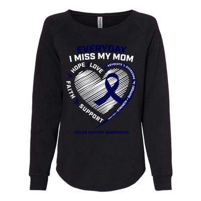 Miss My Loving Memory Mom Colon Cancer Awareness Gift Womens California Wash Sweatshirt