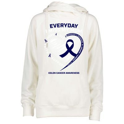 Miss My Loving Memory Mom Colon Cancer Awareness Gift Womens Funnel Neck Pullover Hood