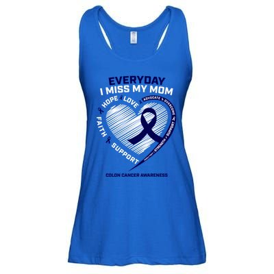 Miss My Loving Memory Mom Colon Cancer Awareness Gift Ladies Essential Flowy Tank