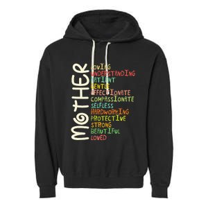 Mother Meaning Love Mom Mothers Day Garment-Dyed Fleece Hoodie