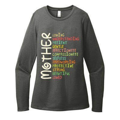 Mother Meaning Love Mom Mothers Day Womens CVC Long Sleeve Shirt