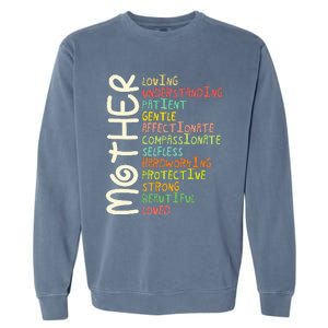 Mother Meaning Love Mom Mothers Day Garment-Dyed Sweatshirt