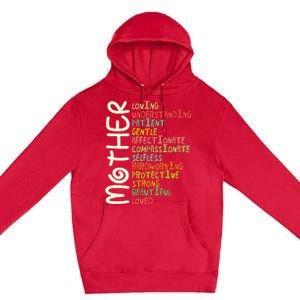 Mother Meaning Love Mom Mothers Day Premium Pullover Hoodie