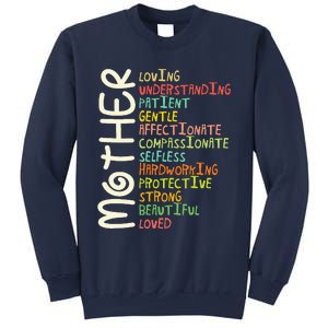 Mother Meaning Love Mom Mothers Day Sweatshirt