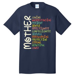 Mother Meaning Love Mom Mothers Day Tall T-Shirt