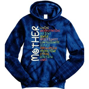 Mother Meaning Love Mom Mothers Day Tie Dye Hoodie