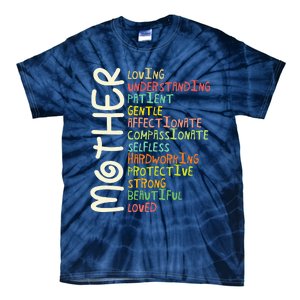 Mother Meaning Love Mom Mothers Day Tie-Dye T-Shirt