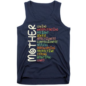 Mother Meaning Love Mom Mothers Day Tank Top