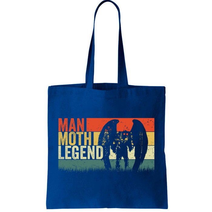 Moth Moth Legend Gift Vintage Retro Stripes Cryptid Gift Tote Bag