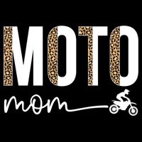 Moto Mom Leopard Motocross Mom Motocross Mother Cool Gift Flat Bill Trucker Hat