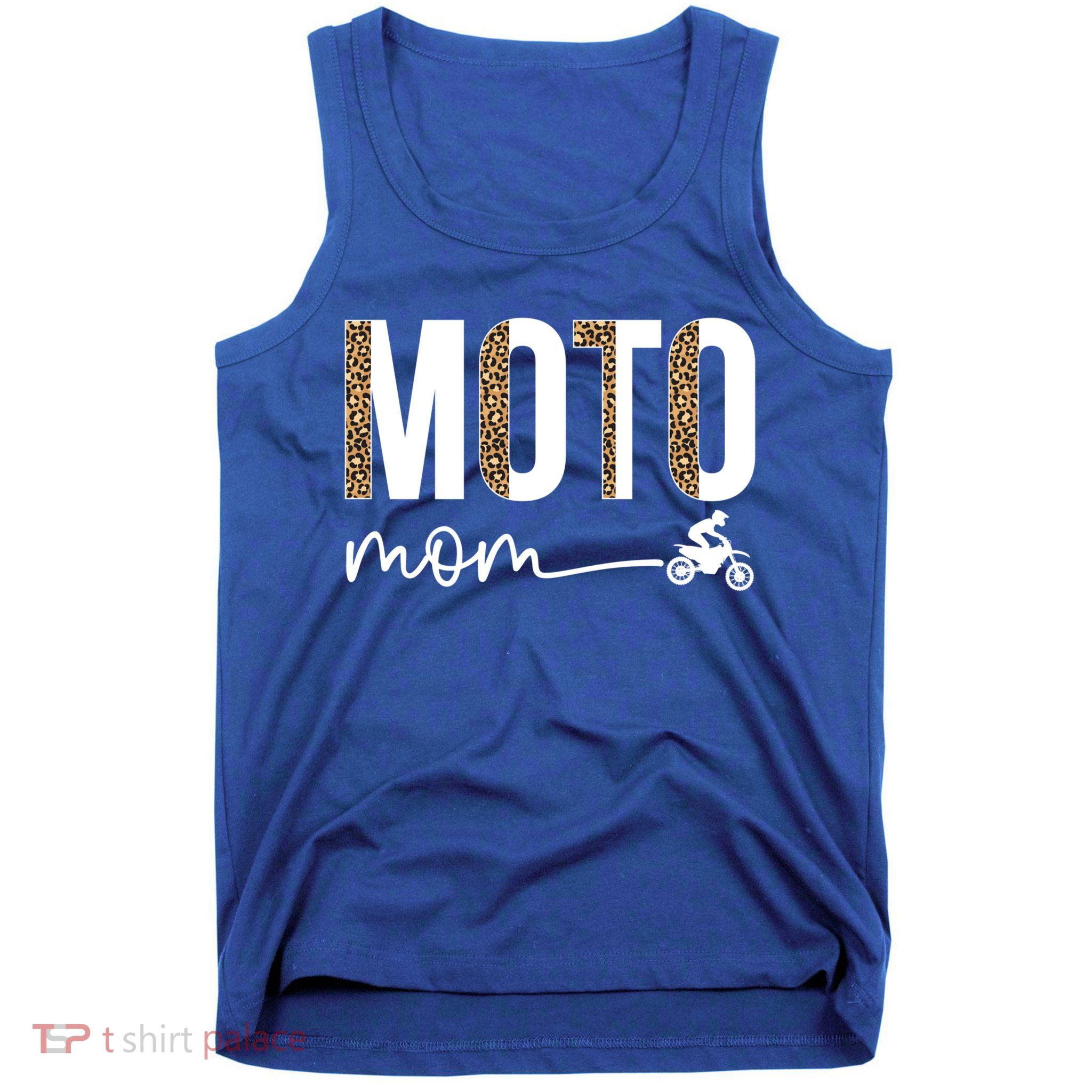 Moto Mom Leopard Motocross Mom Motocross Mother Cool Gift Tank Top