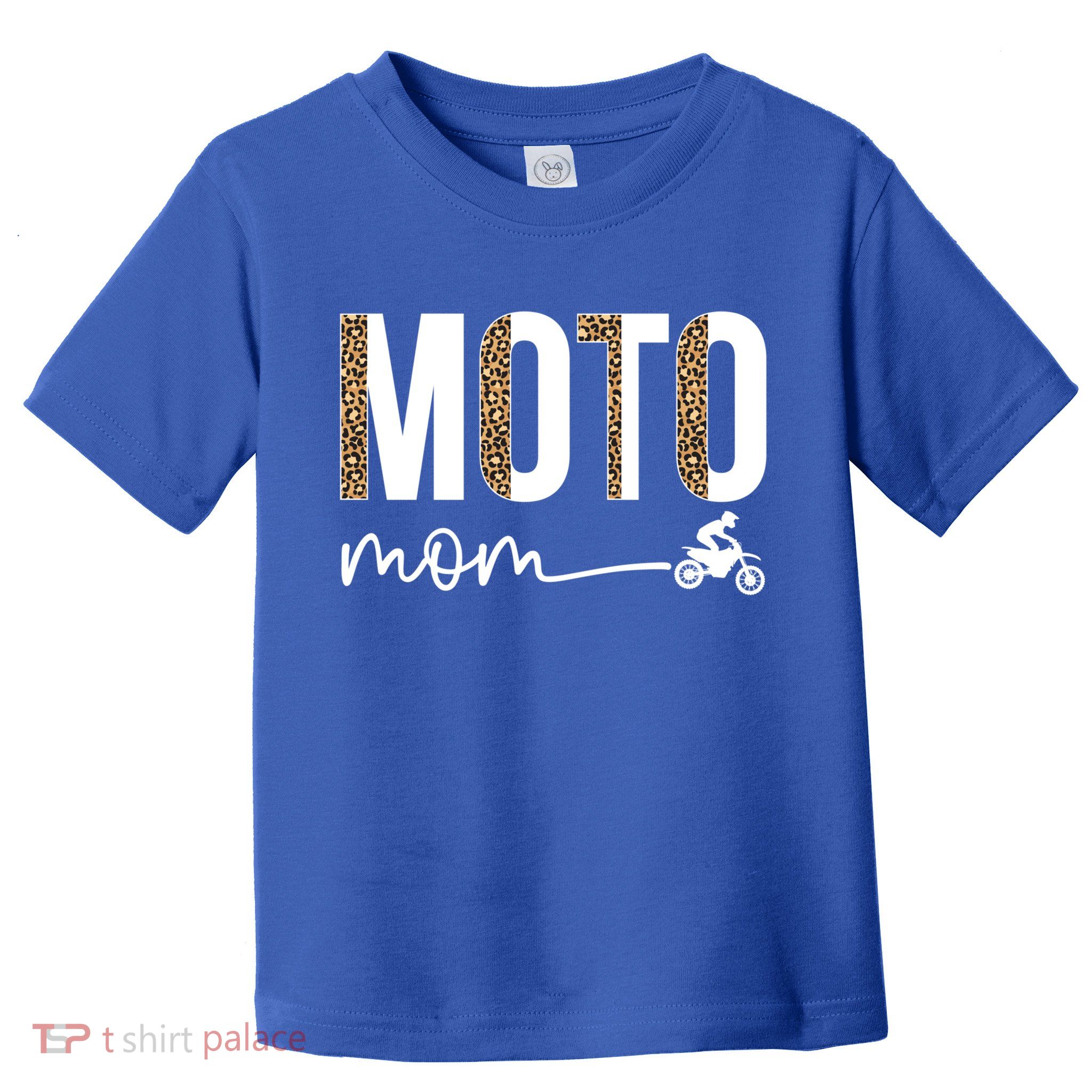 Moto Mom Leopard Motocross Mom Motocross Mother Cool Gift Toddler T-Shirt