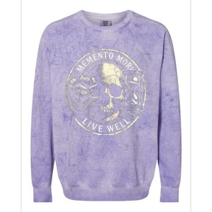 Memento Mori Live Well Colorblast Crewneck Sweatshirt