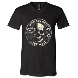 Memento Mori Live Well V-Neck T-Shirt