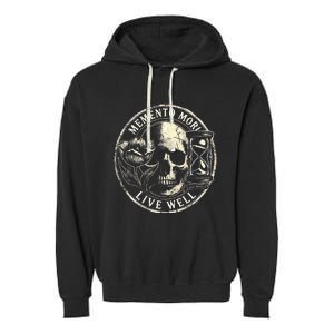 Memento Mori Live Well Garment-Dyed Fleece Hoodie