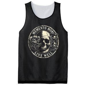 Memento Mori Live Well Mesh Reversible Basketball Jersey Tank