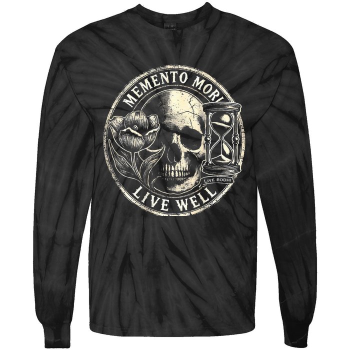 Memento Mori Live Well Tie-Dye Long Sleeve Shirt