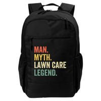 Man Myth Lawn Care Legend Funny Mowing Gardener Dad Retro Backpack