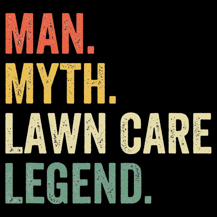 Man Myth Lawn Care Legend Funny Mowing Gardener Dad Retro Bucket Hat