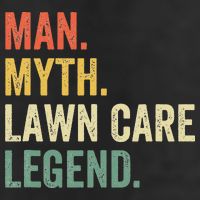 Man Myth Lawn Care Legend Funny Mowing Gardener Dad Retro 11oz C Handle Ceramic Mug