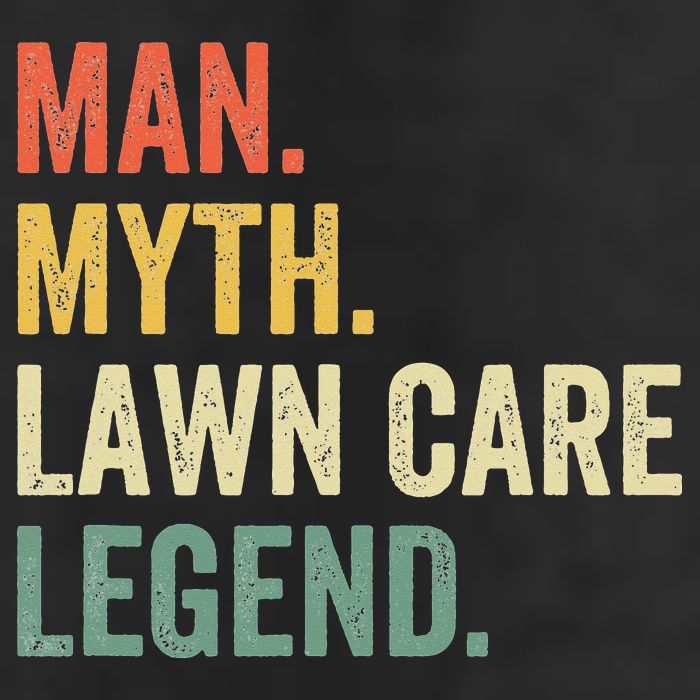 Man Myth Lawn Care Legend Funny Mowing Gardener Dad Retro 11oz C Handle Ceramic Mug
